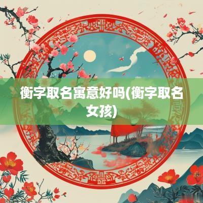 衡字取名寓意好吗(衡字取名女孩)
