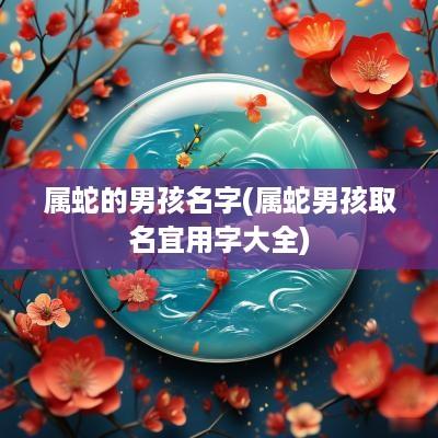属蛇的男孩名字(属蛇男孩取名宜用字大全)