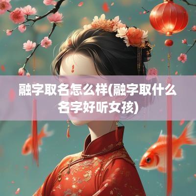 融字取名怎么样(融字取什么名字好听女孩)