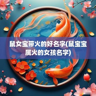 鼠女宝带火的好名字(鼠宝宝属火的女孩名字)