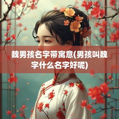 魏男孩名字带寓意(男孩叫魏字什么名字好呢)