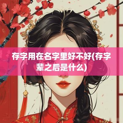 存字用在名字里好不好(存字辈之后是什么)