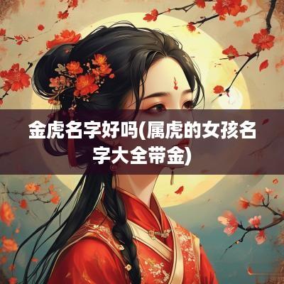 金虎名字好吗(属虎的女孩名字大全带金)