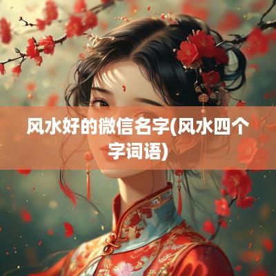 风水好的微信名字(风水四个字词语)