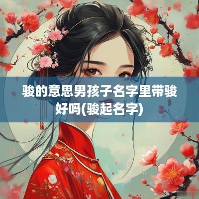 骏的意思男孩子名字里带骏好吗(骏起名字)