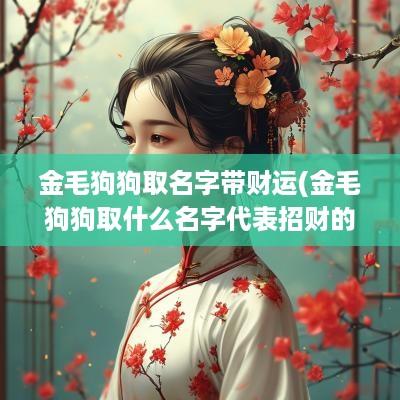 金毛狗狗取名字带财运(金毛狗狗取什么名字代表招财的)