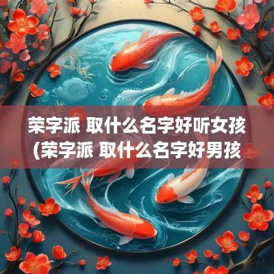 荣字派 取什么名字好听女孩(荣字派 取什么名字好男孩)