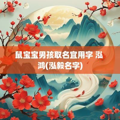 鼠宝宝男孩取名宜用字 泓 鸿(泓毅名字)