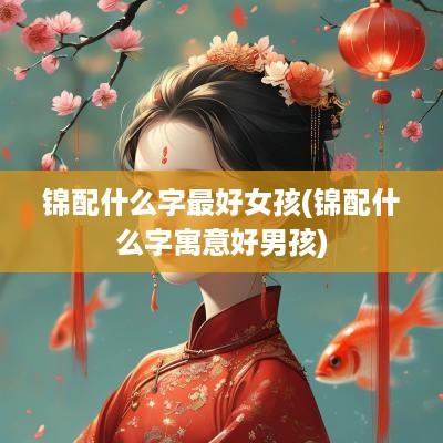 锦配什么字最好女孩(锦配什么字寓意好男孩)