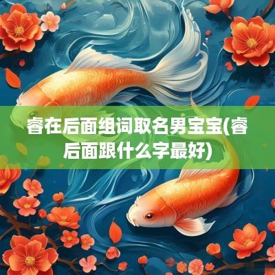 睿在后面组词取名男宝宝(睿后面跟什么字最好)