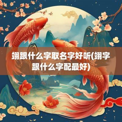 翊跟什么字取名字好听(翊字跟什么字配最好)