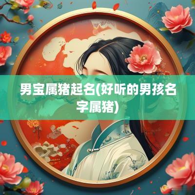 男宝属猪起名(好听的男孩名字属猪)
