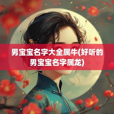 男宝宝名字大全属牛(好听的男宝宝名字属龙)