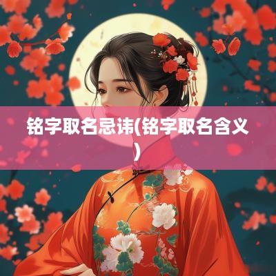 铭字取名忌讳(铭字取名含义)