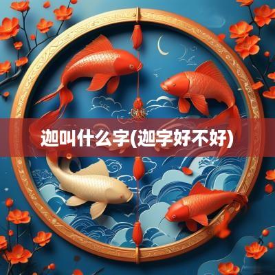 迦叫什么字(迦字好不好)