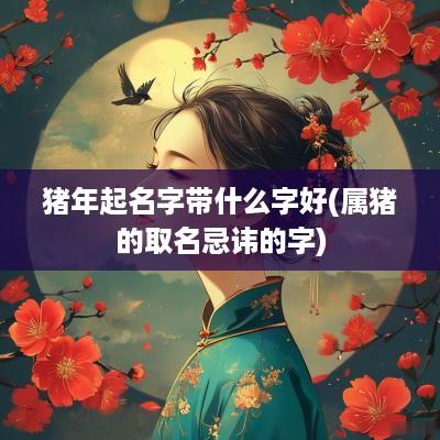 猪年起名字带什么字好(属猪的取名忌讳的字)