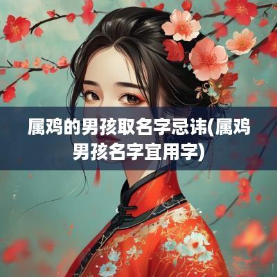 属鸡的男孩取名字忌讳(属鸡男孩名字宜用字)