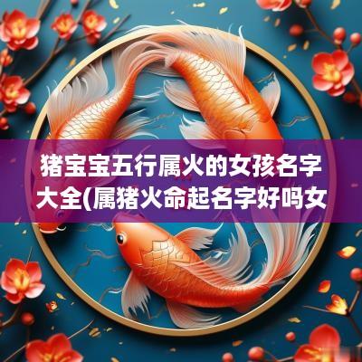 猪宝宝五行属火的女孩名字大全(属猪火命起名字好吗女生怎么起)