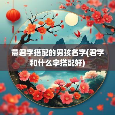 带君字搭配的男孩名字(君字和什么字搭配好)