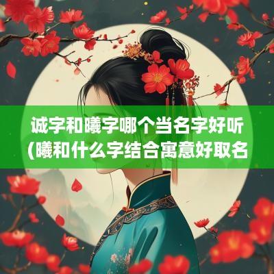 诚字和曦字哪个当名字好听(曦和什么字结合寓意好取名)