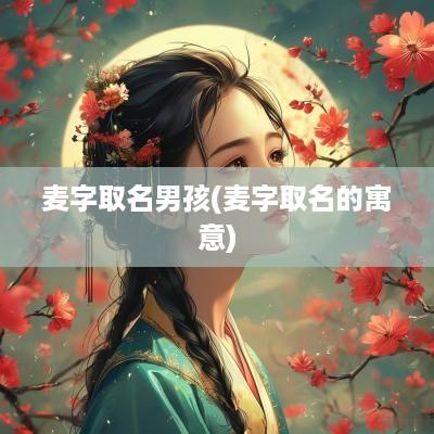 麦字取名男孩(麦字取名的寓意)