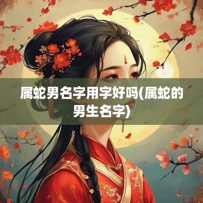 属蛇男名字用字好吗(属蛇的男生名字)
