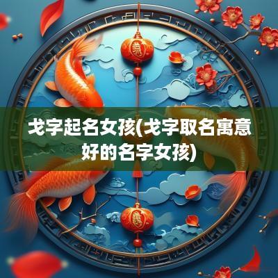 戈字起名女孩(戈字取名寓意好的名字女孩)