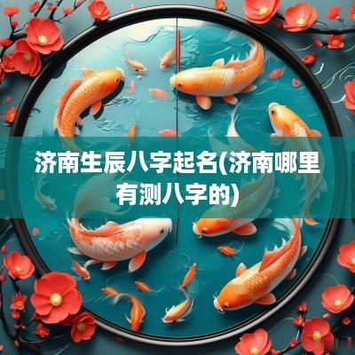济南生辰八字起名(济南哪里有测八字的)
