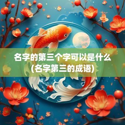 名字的第三个字可以是什么(名字第三的成语)