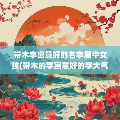 带木字寓意好的名字属牛女孩(带木的字寓意好的字大气)