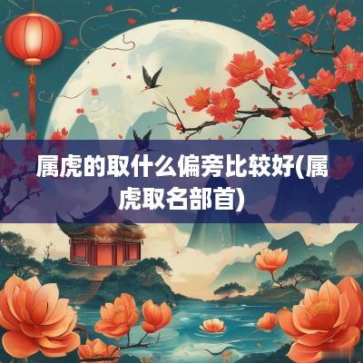 属虎的取什么偏旁比较好(属虎取名部首)