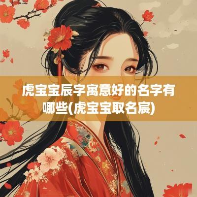 虎宝宝辰字寓意好的名字有哪些(虎宝宝取名宸)