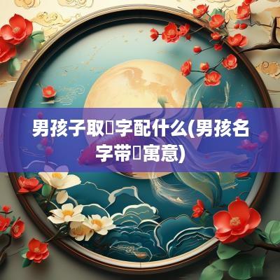 男孩子取玥字配什么(男孩名字带玥寓意)