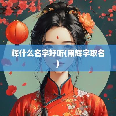 辉什么名字好听(用辉字取名)