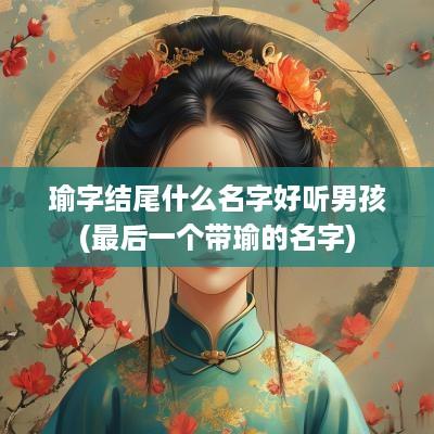 瑜字结尾什么名字好听男孩(最后一个带瑜的名字)