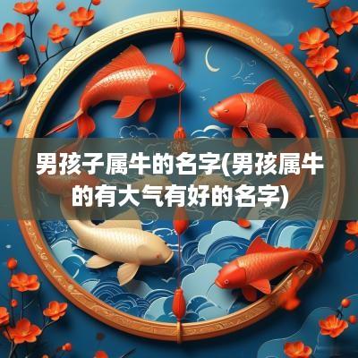 男孩子属牛的名字(男孩属牛的有大气有好的名字)