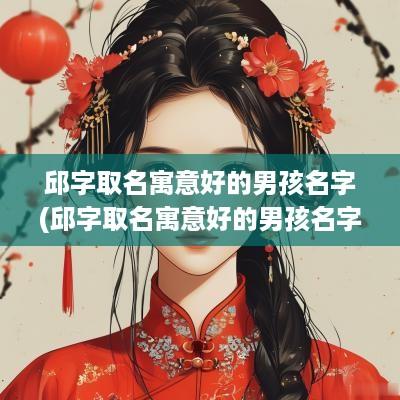邱字取名寓意好的男孩名字(邱字取名寓意好的男孩名字有哪些)