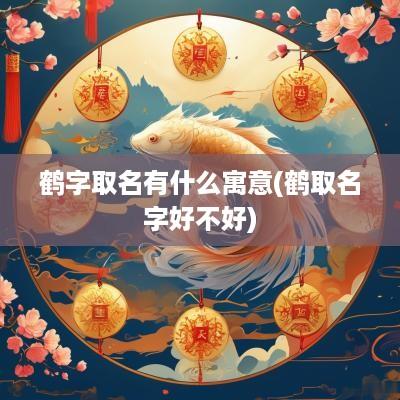 鹤字取名有什么寓意(鹤取名字好不好)