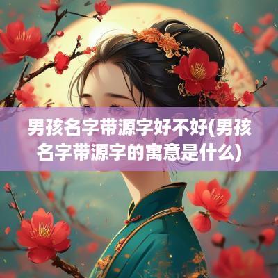 男孩名字带源字好不好(男孩名字带源字的寓意是什么)
