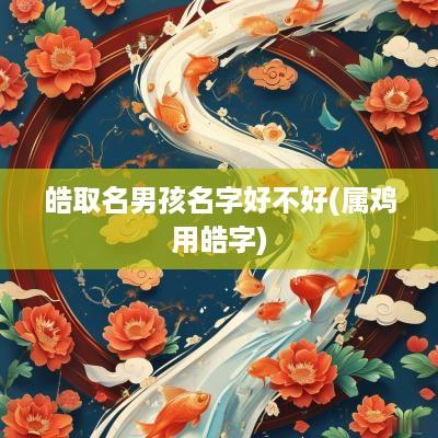 皓取名男孩名字好不好(属鸡用皓字)