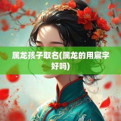 属龙孩子取名(属龙的用宸字好吗)