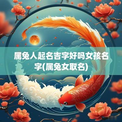 属兔人起名吉字好吗女孩名字(属兔女取名)