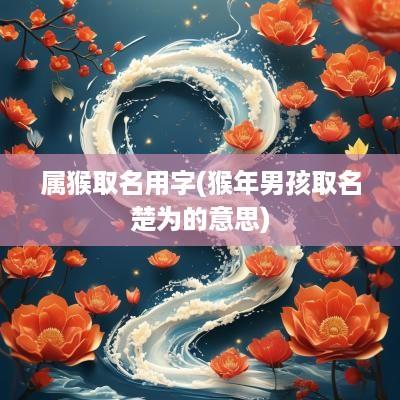 属猴取名用字(猴年男孩取名楚为的意思)