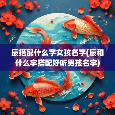 辰搭配什么字女孩名字(辰和什么字搭配好听男孩名字)