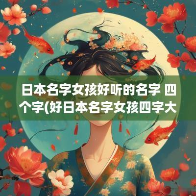 日本名字女孩好听的名字 四个字(好日本名字女孩四字大全)