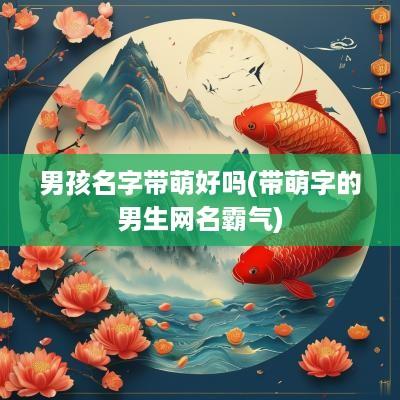 男孩名字带萌好吗(带萌字的男生网名霸气)