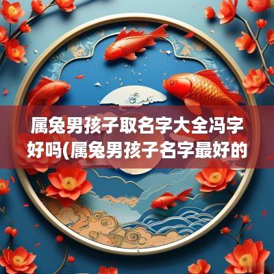 属兔男孩子取名字大全冯字好吗(属兔男孩子名字最好的)