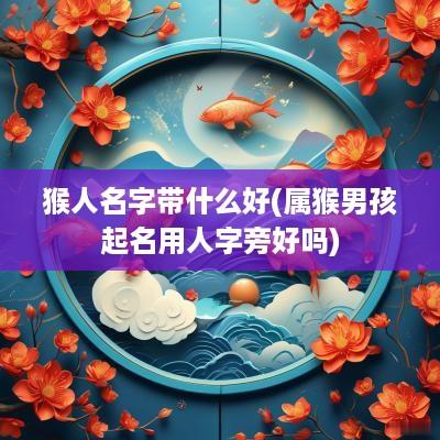 猴人名字带什么好(属猴男孩起名用人字旁好吗)