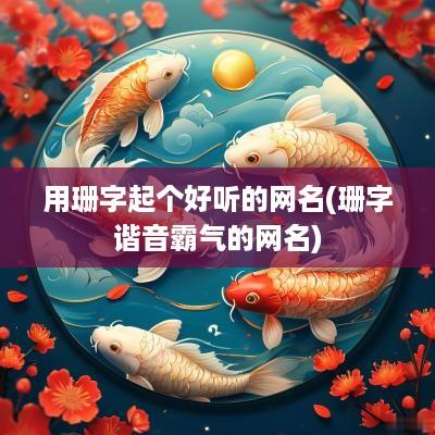 用珊字起个好听的网名(珊字谐音霸气的网名)