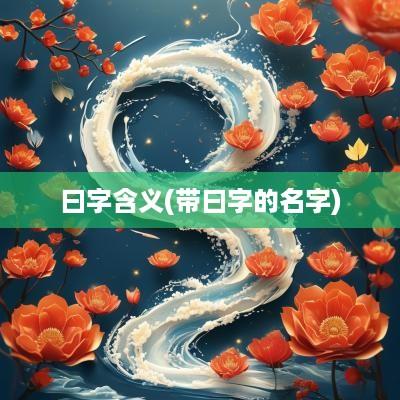曰字含义(带曰字的名字)